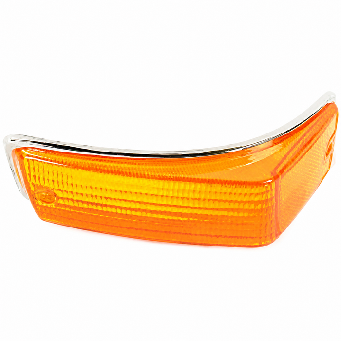 C16-141-161C-L - 141-953-161-C - 141953161C - EXCELLENT QUALITY - LEFT - FRONT TURN SIGNAL LENS - AMBER - GHIA 70-74 - SOLD EACH