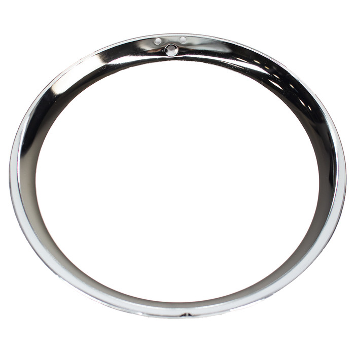 C16-141-175 - (141-941-175 141941175) - EXCELLENT REPRODUCTION - CHROME HEADLIGHT RIM WITH CORRECT DIMPLE DETAIL AT TOP OF RING - GHIA 56-64-1/2 - SOLD EACH