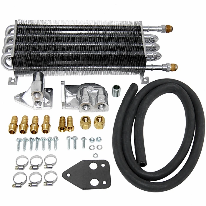 ACC-C10-5321 - 8 PASS OIL COOLER KIT W/ THREADED ENDS