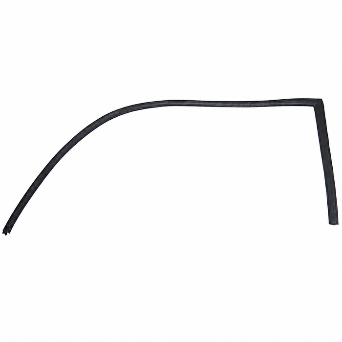 C16-143-211B-L - 143-845-211-B - 143845211B - TOP AND BACK EDGE DOOR WINDOW SEAL - LEFT - GHIA 72-74 - SOLD EACH