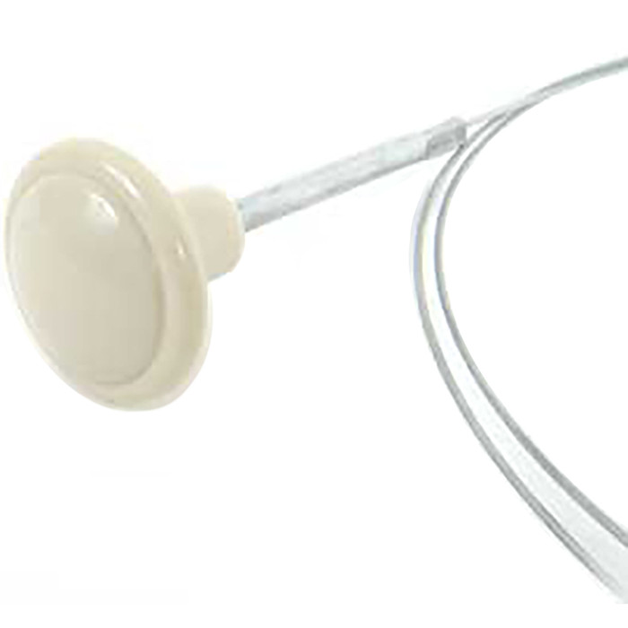 C16-143-531B-WH - 113-823-531 - 113823531 - FRONT HOOD RELEASE CABLE WITH IVORY KNOB - BEETLE 50-67 (DOES NOT FIT GHIA) - SOLD EACH