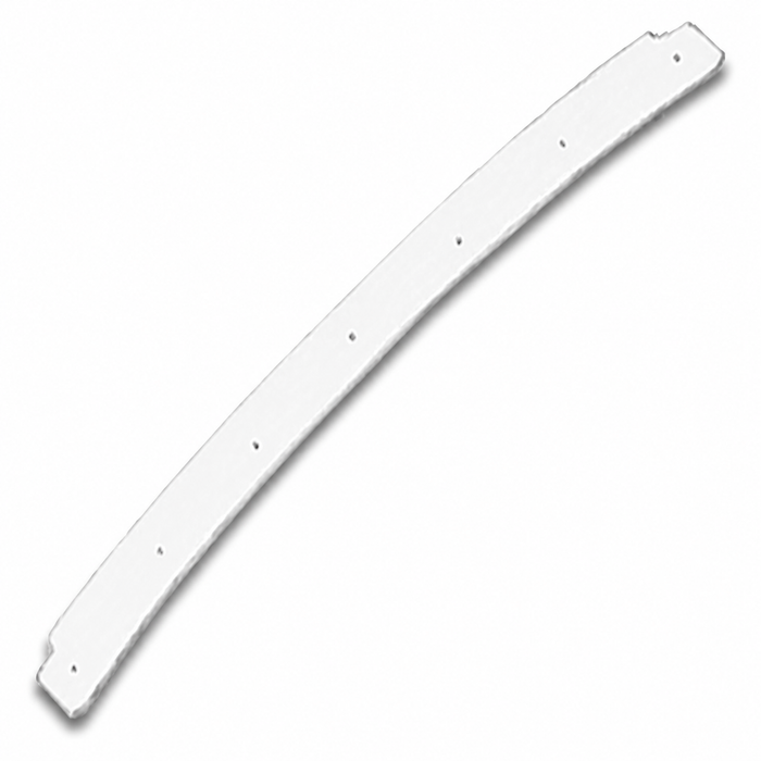 C16-151-049B-WH - 151-871-049-B - 151871049B - CONVERTIBLE HEADER BOW COVER WHITE ABS PLASTIC - BEETLE 68-71 - SOLD EACH