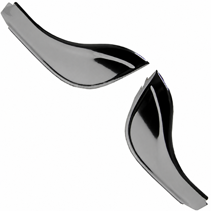 C16-151-070-LRSB - 111-017-311-A - 111017311A - GERMAN -  FRONT ALUMINUM FENDER GRAVEL GUARDS - SUPER BEETLE 71-79 (NOT STANDARD BEETLE)  - SOLD PAIR