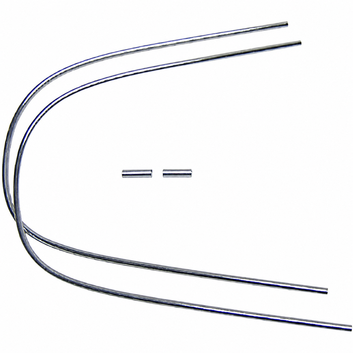 C16-151-355C - 151-853-355-C - 151853355C - REAR WINDOW BRIGHT METAL MOLDING WITH CLIPS - BEETLE CONVERTIBLE 63-75 - SOLD EACH