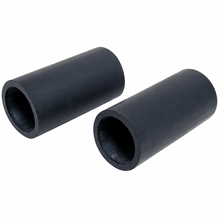 C16-151-553-LR - (151-885-553 151885553) - RUBBER COVERS FOR SEAT BACK STOP - BEETLE CONVERTIBLE 54-79 - SOLD PAIR