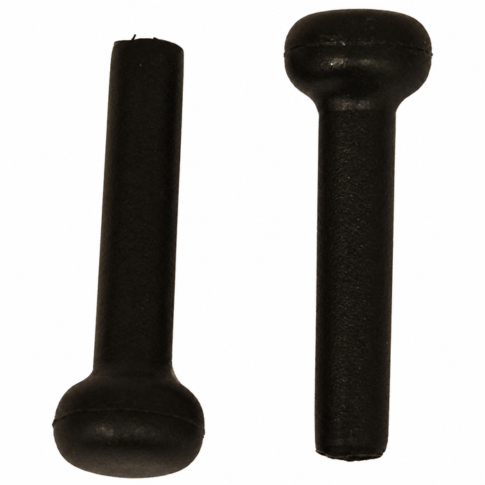 C16-171-187 - 111-837-187-B - 111837187B - DOOR LOCK PULL KNOBS - BLACK - BEETLE 67-79 - GHIA 67-70 - BUS 74-79  - SOLD PAIR