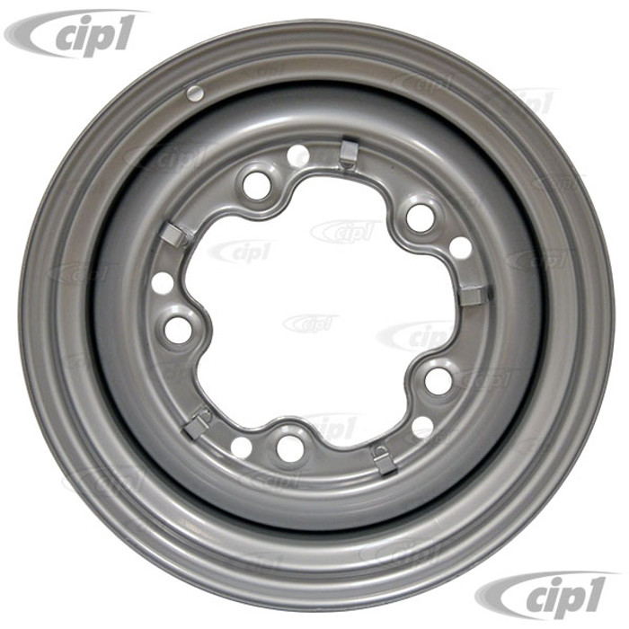 ACC-C10-6621-SMSL - STOCK SMOOTHIE 5X205MM 5 BOLT STEEL WHEEL - PAINTED SILVER - 15X5-1/2  (3-3/4 INCH BACK SPACING) HUBCAP SOLD SEPARATELY (1 INCH WIDER THEN STOCK CHECK CLEARANCE BEFORE ORDERING) - SOLD EACH