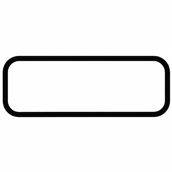C16-211-521C - 211-845-521-C - 211845521C - QUALITY REPRODUCTION - SEAL FOR REAR HATCH WINDOW - WITHOUT GROOVE FOR MOLDING (CAL-LOOK STYLE)  - BUS 64-79 - SOLD EACH
