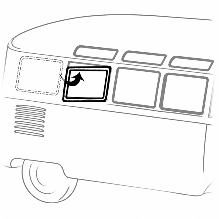 C16-241-133A-LR - 221-845-325-B 221845325B - POPOUT SIDE WINDOW SEAL BETWEEN FRAME AND GLASS - BUS 50-67 - SOLD EACH