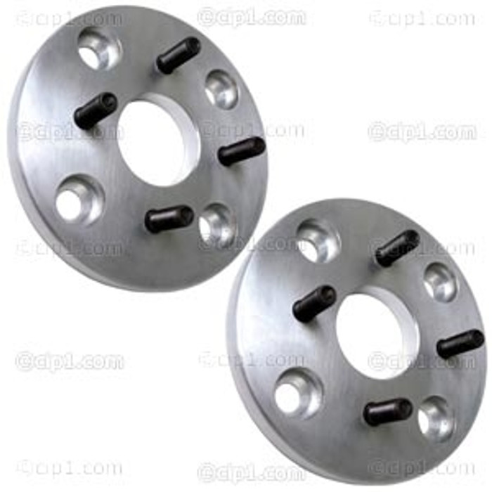 ACC-C10-6712 - MADE IN THE USA - BILLET ALUMINUM WHEEL ADAPTERS - 4X130MM TO 4X100MM - 3/4 INCHES THICK WITH PRESSED-IN 12MM STUDS - 64MM CENTER BORE (SPECIAL MOUNTING BOLTS SOLD SEPARATELY) - SOLD PAIR