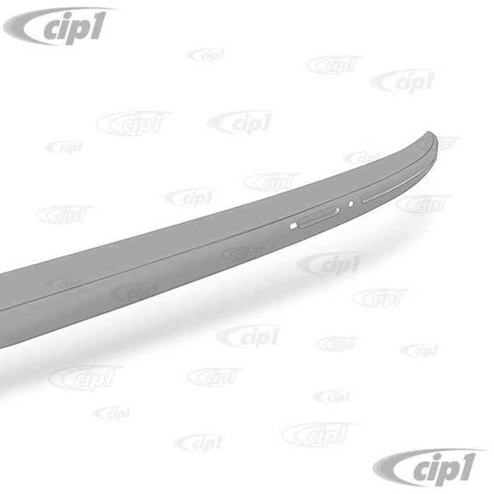 C21-0007-1 - GENUINE BBT FROM EUROPE - FRONT BUMPER - ORIGINAL GROOVED DESIGN - BARE STEEL - BEETLE 46-52 - REF.#'s - 111-707-111 - 111707111 - SOLD EACH