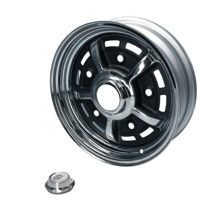 C21-2599-455-115 - BBT PREMIUM QUALITY - CHROME STEEL SPRINT STAR WHEEL -  5X205MM -  4.5X15 - ET +15 - SOLD EACH - *PREORDER*