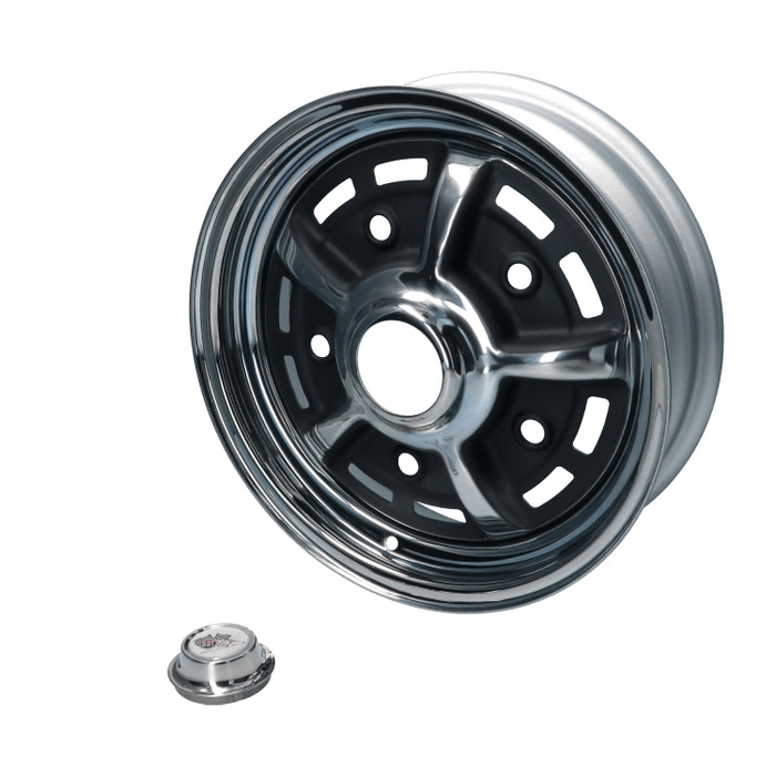 C21-2599-455-125 - BBT PREMIUM QUALITY - CHROME STEEL SPRINT STAR WHEEL -  5X205MM -  4.5X15 - ET +25 - SOLD EACH - *PREORDER*