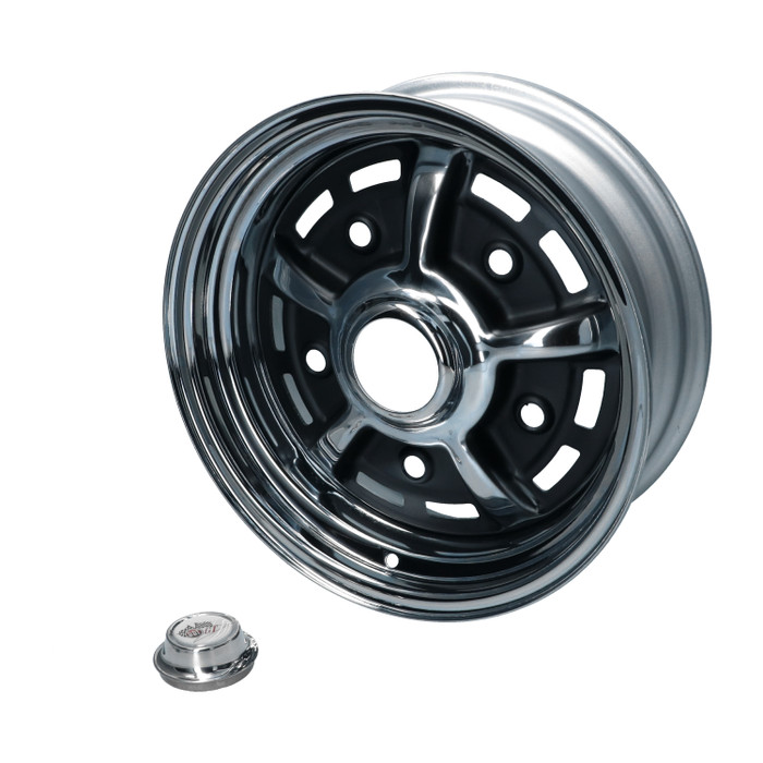C21-2599-555-110 - BBT PREMIUM QUALITY - CHROME STEEL SPRINT STAR WHEEL -  5X205MM -  5.5X15 - ET +10 SOLD EACH - *PREORDER*