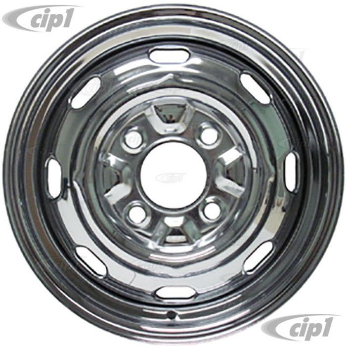 ACC-C10-6623 - CHROME 4 BOLT STEEL WHEEL 15 X 5-1/2 ( 4-1/4 INCH