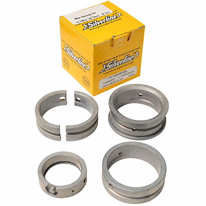 C24-111-198-477-SL - 111198477 - SILVERLINE BRAND - 111198477 - MAIN BRG SET 1200CC-1600CC - .75MM (.030'') CRANK / .50MM (.020'') CASE / STD THRUST - SOLD SET