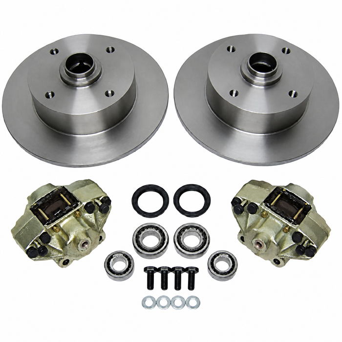 ACC-C10-4124 - DISC BRAKE COMPLETER KIT ALL BEETLE & GHIA - WITH YOUR CHOICE OF FRONT ROTORS - SOLD KIT