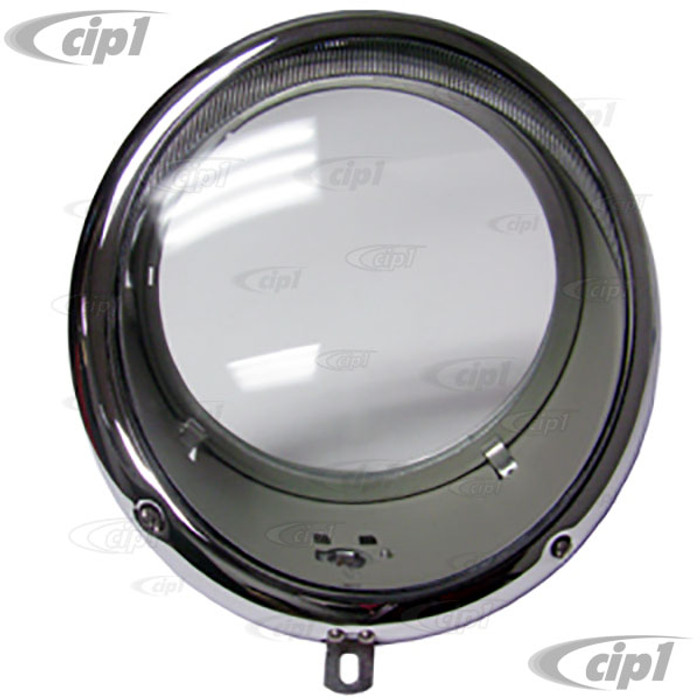 C24-111-941-037 - (111941037) TOP QUALITY - HEADLIGHT ASSEMBLY - BEETLE 46-66 - FIT LEFT OR RIGHT (LIGHT BULB SOLD SEPARATELY) - SOLD EACH