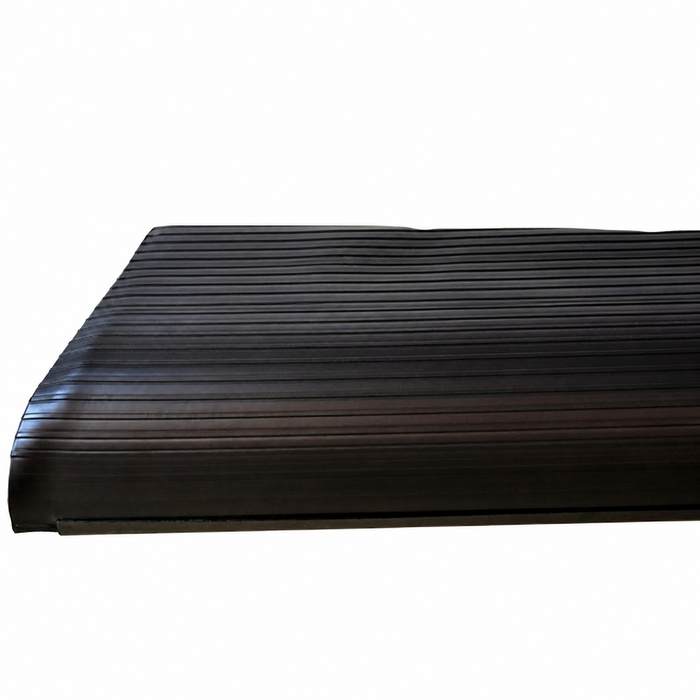C24-113-821-503 - 113821503 - BEST GERMAN MADE - RUNNING BOARD WITH BLACK RUBBER MAT AND MOUNTING HARDWARE - LEFT - CHROME MOLDING STRIP SOLD SEP. - SOLD EACH