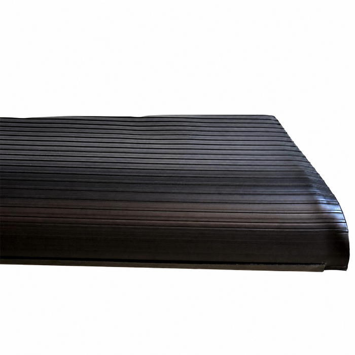 C24-113-821-504 - 113821504 - BEST GERMAN MADE - RUNNING BOARD WITH BLACK RUBBER MAT AND MOUNTING HARDWARE - RIGHT - CHROME MOLDING STRIP SOLD SEP. - SOLD EACH