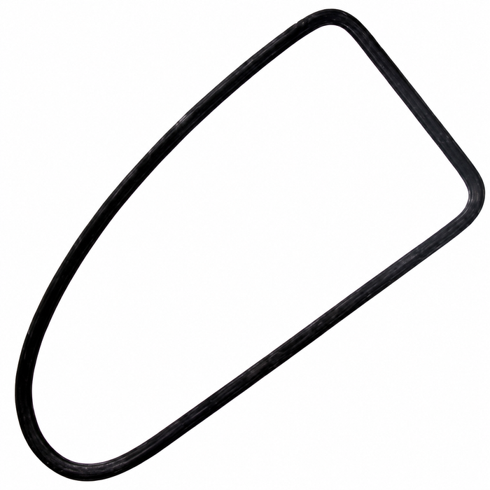 C24-113-845-322 - RIGHT QUARTER WINDOW SEAL - BEETLE  SEDAN 52-64 WITH GROOVE GERMAN - MOLDED CORNERS - SOLD EACH
