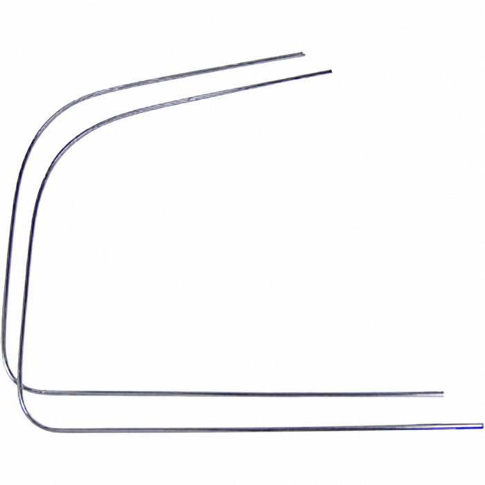 C24-113-853-305-E - 113853305E - FRONT WINDSHIELD CHROME MOLDING (CLIPS SOLD SEP.) - STANDARD BEETLE SEDAN 65-77 - SOLD SET