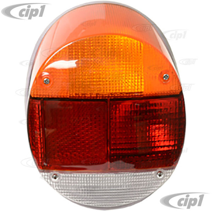 C24-133-945-097-A - 133945097A - 98-9455 - GOOD QUALITY - COMPLETE TAIL LIGHT ASSEMBLY (OE 4 BULB STYLE WITH WIRING HARNESS) - LEFT SIDE - BEETLE 73-79 / THING 73-74 - SOLD EACH