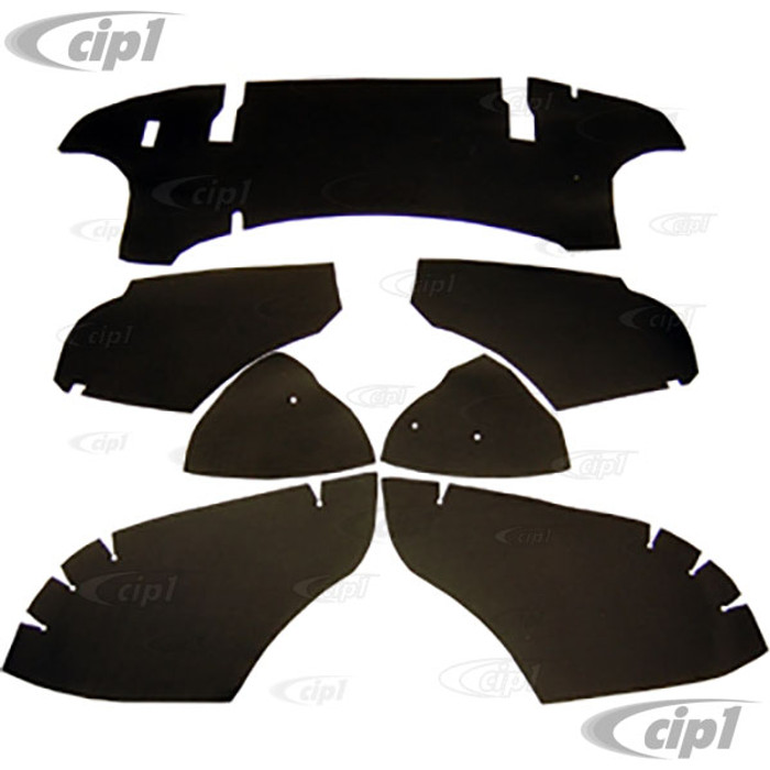 C24-141-898-805-T - (141898805T) - FROM GERMANY - TARBOARD FIREWALL INSULATION KIT - 7 PIECE KIT - GHIA 56-74 - SOLD SET