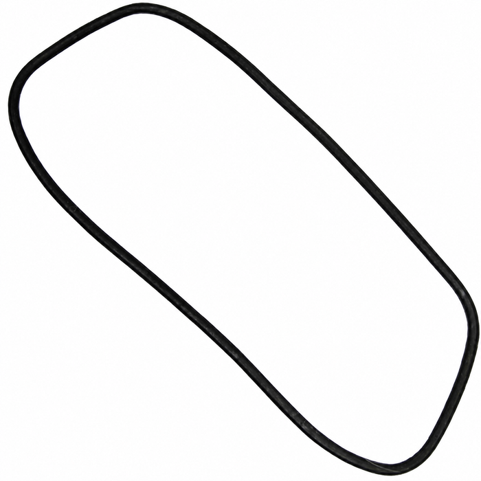 C24-143-845-521-A - 143845521A - GERMAN - REAR WINDOW SEAL - WITH C-STYLE CHANNEL CHROME GROOVE - GHIA 56-66 - WITH MOLDED CORNERS - SOLD EACH