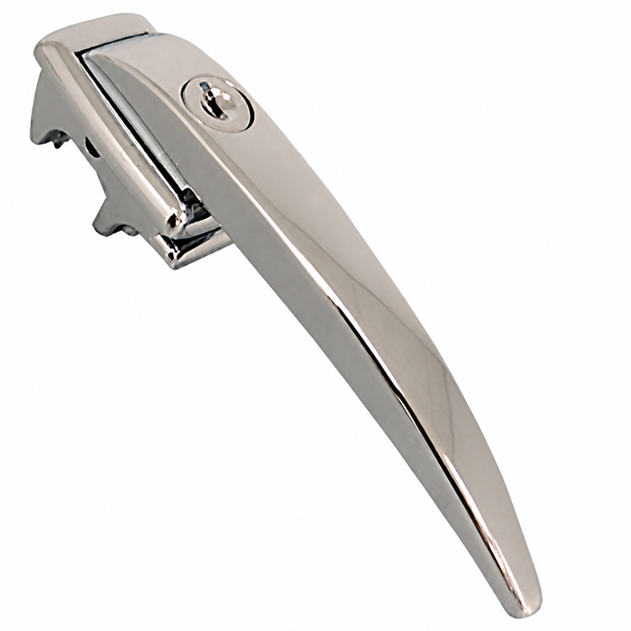 C24-211-837-205-B - 211837205B - TOP RESTORATION QUALITY - OUTER LOCKING DOOR HANDLE W/KEYS - NOT CHEAP BRAZIL VERSION - LEFT OR RIGHT - BEETLE 46-55 BUS 52-60 - SOLD EACH