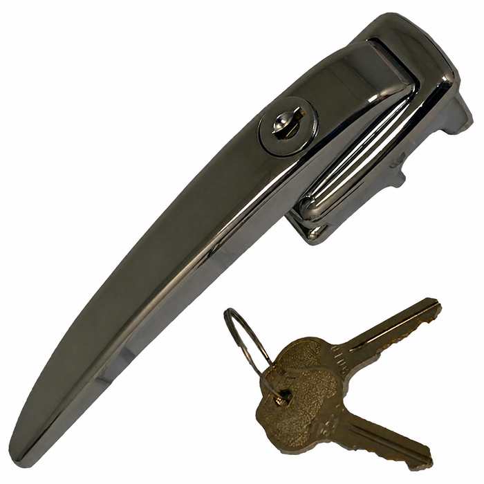 C24-211-837-205-D - 211837205D - TOP RESTORATION QUALITY - OUTER LOCKING DOOR HANDLE W/KEYS(NOT CHEAP BRAZIL VERSION) - LEFT OR RIGHT - BUS 61-64 (THRU CHASSIS #1222025) - SOLD EACH