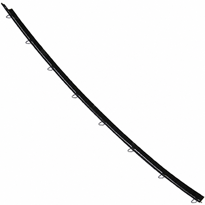 C24-211-837-475-GR - (211837475) TOP QUALITY FROM GERMANY - FRONT DOOR WINDOW SCRAPER INNER - LEFT - BUS 68-79 / TYPE-3 62-74 - SOLD EACH