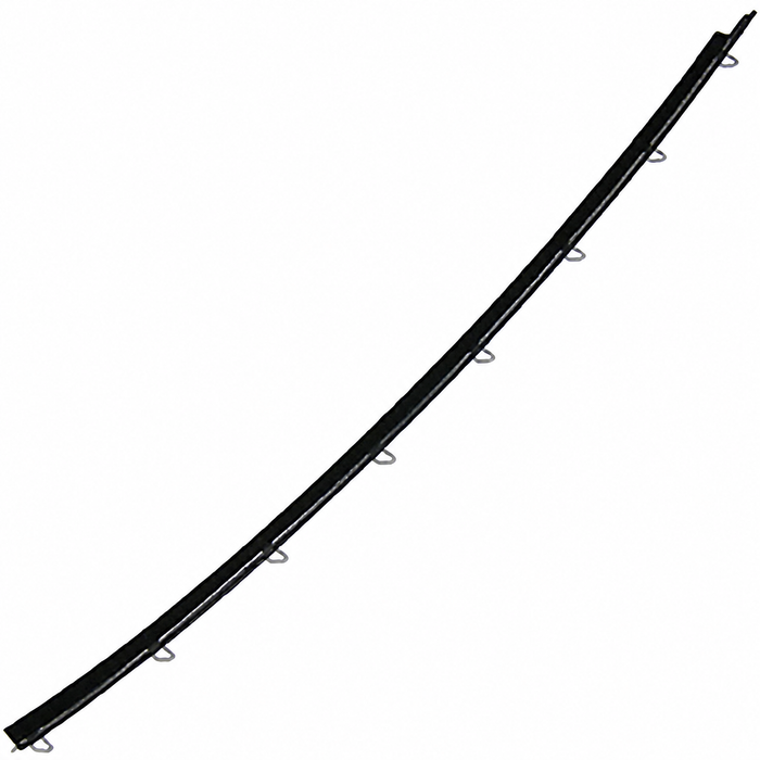 C24-211-837-476-GR - (211837476) TOP QUALITY FROM GERMANY - FRONT DOOR WINDOW SCRAPER INNER - RIGHT - BUS 68-79 / TYPE-3 62-74 - SOLD EACH