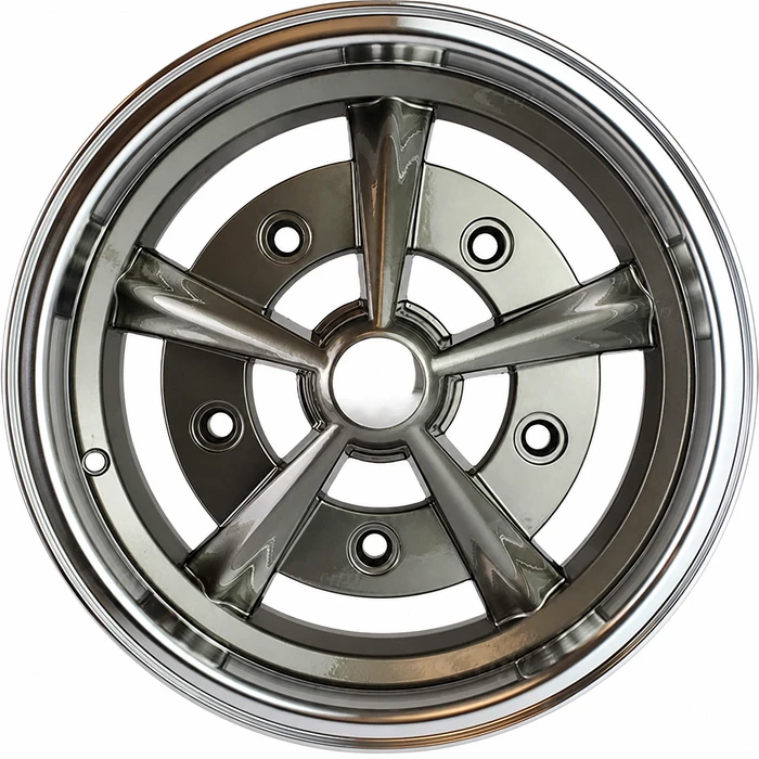ACC-C10-6659 - 9752 - GUN METAL FINISH RADER STYLE WHEEL - RAIDER - 15 INCH X 5 INCH - 5 X 205MM BOLT WHEEL (3.25 IN. BACKSPACE)- SOLD EACH