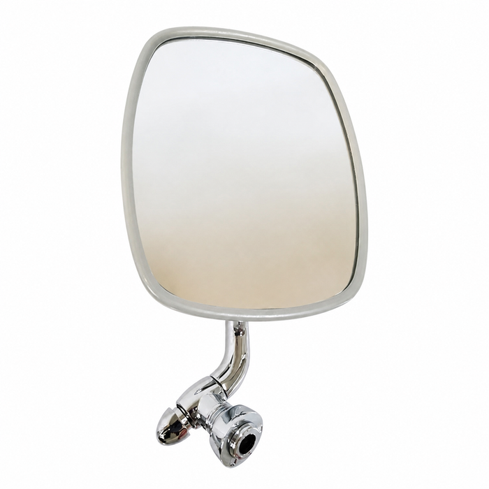C24-211-857-513-F - 211857513F - LEFT - POLISHED STAINLESS STEEL OUTSIDE DOOR MIRROR - BUS 68-79 - SOLD EACH