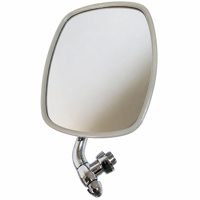 C24-211-857-514-F - 211857514F - RIGHT - POLISHED STAINLESS STEEL OUTSIDE DOOR MIRROR - BUS 68-79 - SOLD EACH