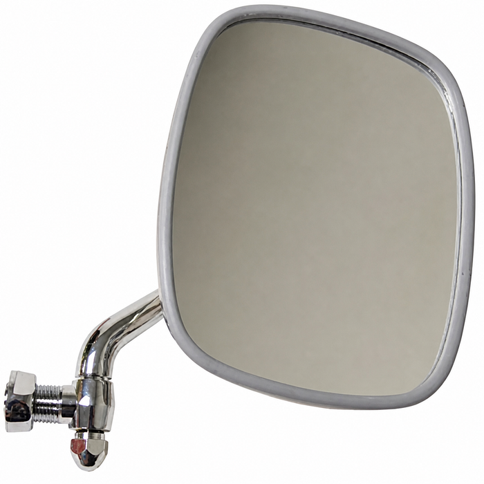 C24-211-857-514-FW - 211857514F - TOP RESTORATION QUALITY - RIGHT - POLISHED STAINLESS STEEL OUTSIDE DOOR MIRROR - BUS 68-79 - SOLD EACH