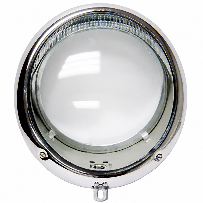 C24-211-941-037-C - (211941037C) EXCELLENT REPRODUCTION - LEFT SIDE (LHD) USA STYLE HEADLIGHT ASSEMBLY WITH CLEAR GLASS - BUS 52-67 - (LIGHT BULBS SOLD SEPARATELY) - SOLD EACH
