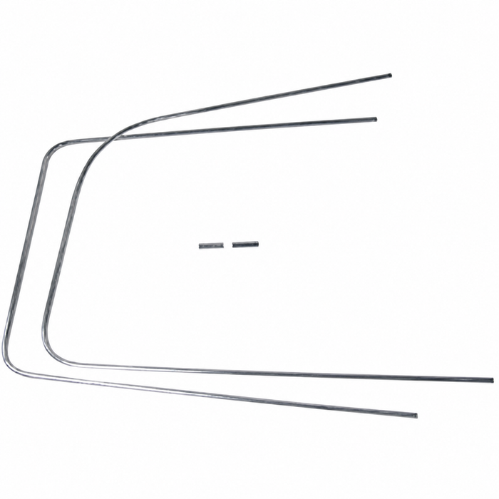 C24-241-853-354 - CHROME MOLDING FOR RIGHT REAR SIDE WINDOW (WITHOUT VENT) - BUS 68-79 - SECURING CLIPS SOLD SEPARATELY - 2 CLIPS REQUIRED