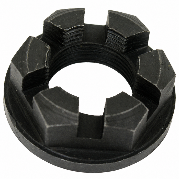 C24-311-501-221 - 311501221 - GERMAN - 36MM SLOTTED REAR AXLE NUT - M24 X 1.5 - BEETLE 50-79 - GHIA 56-74 - TYPE-3 62-73 - VW THING 69-79 - BUS 50-63 - SOLD EACH