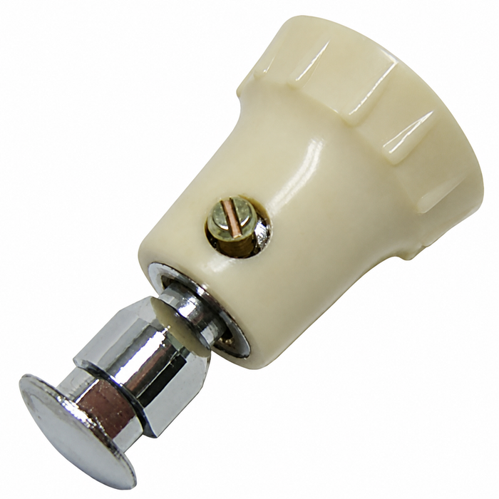 C24-311-847-245 - 311847245 - POPOUT QUARTER WINDOW KNOB AND SHAFT KIT - FOR ORIGINAL LATCH ONLY  - IVORY BEETLE 53-77 GHIA 60-74 - TYPE-3 61-73 -SOLD EACH