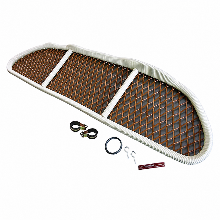 C24-C10-1250 - ZVW37A - RA-BAMBUS GERMAN - BAMBOO / RATTAN WICKER PACKAGE TRAY - UNDER DASH PARCEL SHELF - WITH HARDWARE - BEETLE 46-77 - SUPER BEETLE 71-72 NOT CONVERTIBLE - SOLD EACH