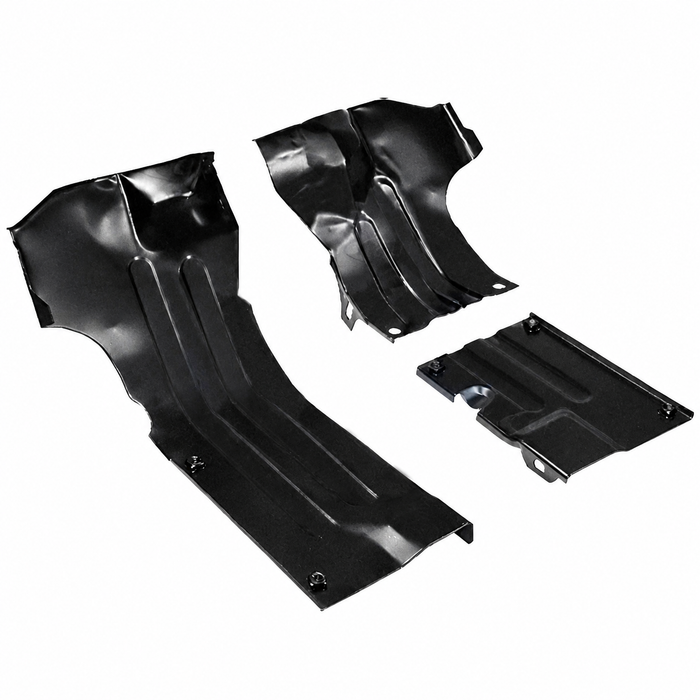C26-119-355B - 043-119-355 - 043119355 - BLACK - 3 PIECE HEATER BOX TIN - WILL DO BOTH LEFT & RIGHT SIDES (WILL REQUIRE BENDING TO FIT) - 13-1600CC BEETLE ENGINES - SOLD 3 PIECE SET