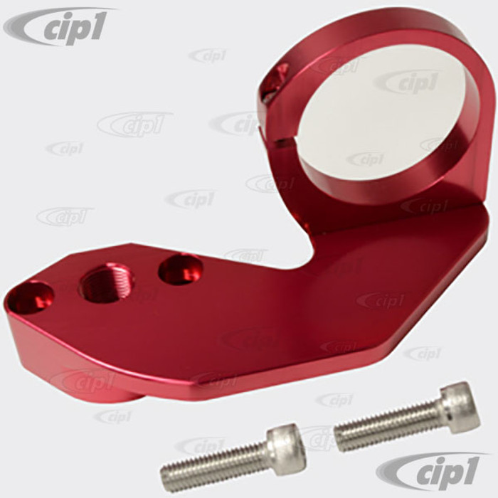 C26-127-013RD - (18-1090) RED ANODIZED - BILLET ALUMINUM COMBO FUEL PUMP BLOCK-OFF - COIL MOUNT - ALL 1600CC STYLE ENGINES - SOLD EACH