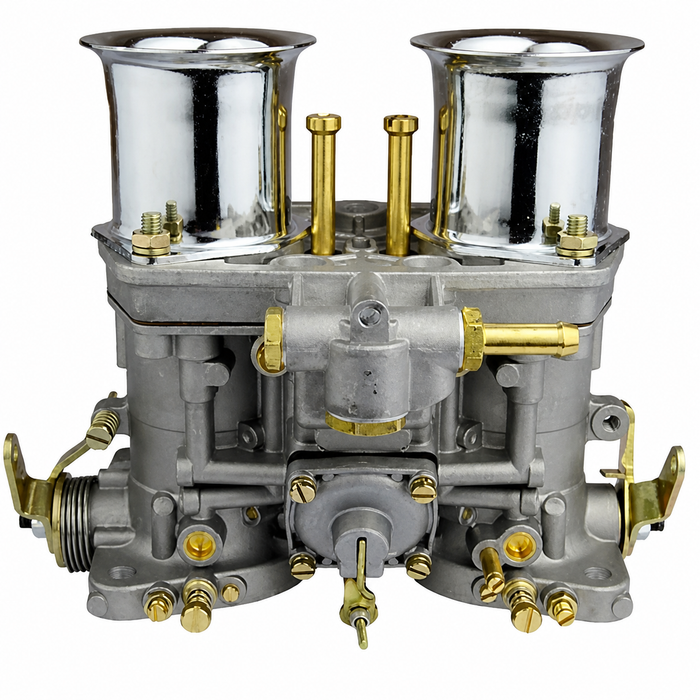 C26-129-548 - 47-1012 - PREMIUM QUALITY - REPLACEMENT 48MM IDF / HPMX REPLACEMENT CARBURETOR ONLY WITH CHROME STACK - MAIN JET 1.50 - IDLE JET .55 - AIR CORRECTION JET 1.80 - VENTURI 40M- SOLD EACH