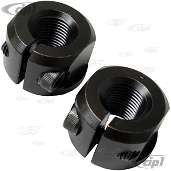 C26-405-015-CMBJ - CHROMOLY STEEL SPINDLE LOCKING NUTS FOR BALL JOINT FRONT END BEETLE / GHIA 67-79 - SOLD PAIR