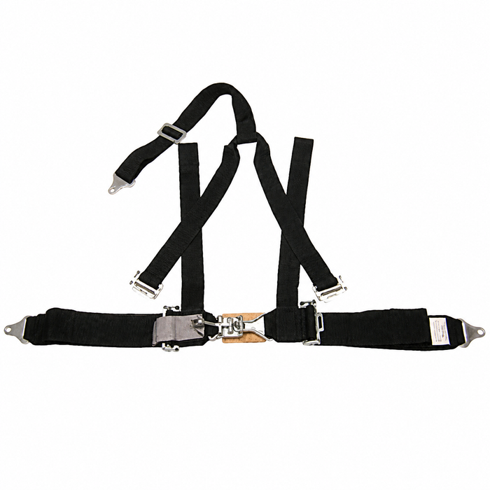 C26-TIGERDLX323 - 3 POINT DELUXE BLACK H-D SEAT BELT - 3 INCH LAP WITH 2 INCH SHOULDER STRAPS - SOLD EACH