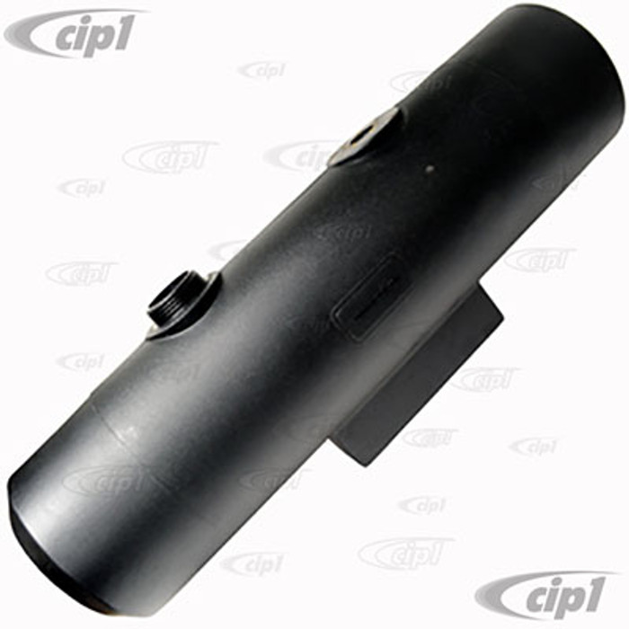 C26-TKPS1036BK - BLACK POLY GAS TANK - 10 INCH X 36 INCH - WITH SENDER FLANGE AND SUMP RESERVOIR - END FILL  (SEE SPECIAL NOTES BELOW) - (A30)