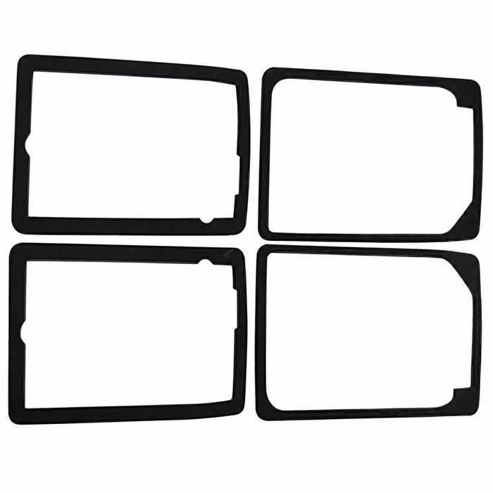 C27-211-953-165-D - 211953165D - EXCELLENT GERMAN QUALITY REPRODUCTION - 4 PIECE FRONT TURN SIGNAL FOAM SEAL SET - 2 INNER / 2 OUTER SEALS  - DOES 1 BUS 73-79 - BOTH SIDES