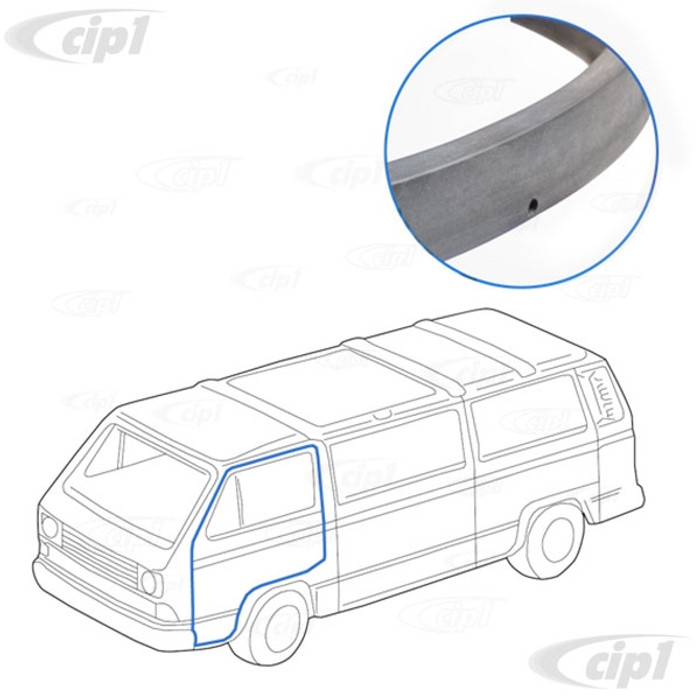 C27-251-837-911-B - OE GENUINE GERMAN - FRONT DOOR SEAL 80-92 VANAGON LEFT OR  RIGHT - SOLD EACH